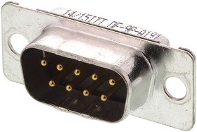 Фото 1/3 121073-2290 D, ORIGINAL D 9 Way Panel Mount D-sub Connector Plug
