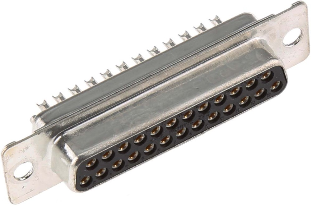 121073-2307 D, ORIGINAL D 25 Way Panel Mount D-sub Connector Socket ...