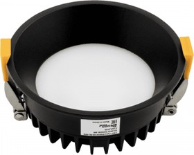 DesignLed Светильник светодиодный диммируемый потолочный встраиваемый , серия WL-BQ, черный, 9Вт, IP20, Теплый белый (3000К) 005649