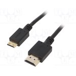 Кабель HDMI-miniHDMI Gembird/Cablexpert , v1.4, 19M/19M, 1.8м, 3D, Ethernet ...