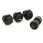DCP-USBNB-MNHD, USB Connectors USB PANEL MT RECEPT MINI-B TO PC-TAILS