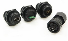 DCC-USBNB-160, USB Connectors USB MINI-B FIELD INSTL PLUG
