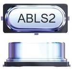 ABLS2-25.000MHZ-2X-FT, Crystal 25MHz ±20ppm (Tol) ±20ppm (Stability) 18pF FUND ...