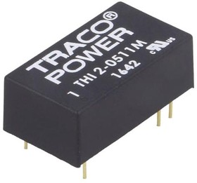 THI 2-0511M, Isolated DC/DC Converters - Through Hole Product Type: DC/DC; Package Style: SMD; Output Power (W): 2; Input Voltage: 5 VDC +/-