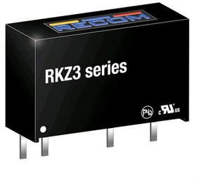 Фото 1/3 RKZ3-1205S, Isolated DC/DC Converters - Through Hole 3W 12Vin 5Vout 600mA SIP7