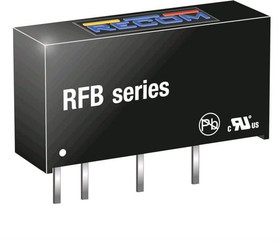 Фото 1/3 RFB-0505S, Isolated DC/DC Converters - Through Hole 1W 5Vin 5Vout 200mA SIP7