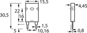 Metal film resistor, 27 Ω, 3 W, ±1 %