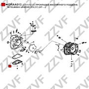 Фото 1/2 GRAA013, GRAA013_ПРОКЛАДКА ПОДДОНА АКПП MITSUBISHI OUTLANDER