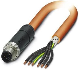 1414952, Sensor Cables / Actuator Cables 6POS Power Cable Orange 1.5m