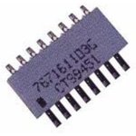 767163101GP, Resistor Networks & Arrays 100ohms 16Pin 2% Isolated
