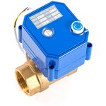 Шаровый кран 1" с электроприводом, 12V, 100мА, время откр/закр - 7/10 сек.