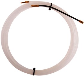 Фото 1/4 47-1005-1, Протяжка кабельная (мини УЗК в бухте), нейлон, d=3мм, 5м, латунный наконечник, заглушка