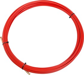 Фото 1/8 47-1020, Протяжка кабельная (мини УЗК в бухте), стеклопруток, d=3,5мм, 20м, красная