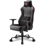 Sharkoon Skiller SGS30 чёрно-розовое Игровое кресло (синтетическая кожа, регулируемый угол наклона, механизм качания)