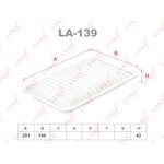 LA139, Фильтр воздушный TOYOTA Camry 2.4 01 , LEXUS RX350 06