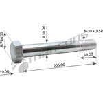 M30205, M30205_болт полурессоры оцинкованный! M30x3.5x205\ BPW