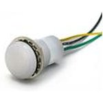 657-1435-303F, LED Panel Mount Indicators PMI FLAT G/Y 10-30VDC