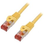 CQ2047S, Patch cord; S/FTP; 6; stranded; Cu; LSZH; yellow; 1.5m; 27AWG