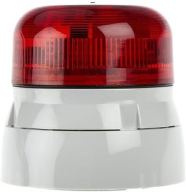 Фото 1/4 QBS-0022, Flashguard QBS Series Red Steady Beacon, 230 V ac, Surface Mount, LED Bulb