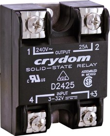 D4875-10, Solid State Relays - Industrial Mount PM IP00 530VAC/75A , 3-32VDC In, RN