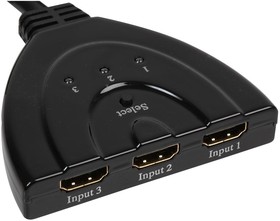 Фото 1/2 PSG3038, 3 Way Pigtail HDMI Switch, 1080p Full HD 3D