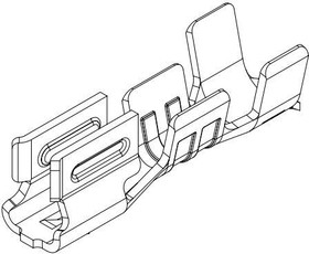 Фото 1/2 46626-1305, Terminals KK Plus 250 Fem Crimp Term 22-24AWG