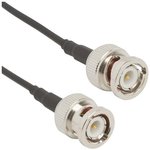 115101-02-06.00, RF Cable Assemblies BNC ST Plug to BNC ST Plug RG-174 6 in