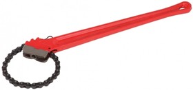 Односторонний цепной трубный ключ с двойными губками, длина 18" 028418