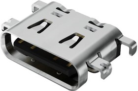 USB4520-03-1-A, USB CONN, 2.0 TYPE C, R/A RCPT, 16POS