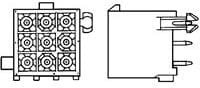 1-770182-1, Pin Header, Wire-to-Board, 4.14 мм, 3 ряд(-ов), 9 контакт(-ов), Through Hole Straight