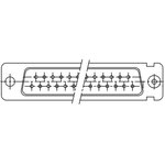 DDM50P032N, D SUB CONN, PLUG, DD, 50POS, SOLDER CUP