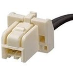 15136-0306, Rectangular Cable Assemblies MicroClasp 3CKT CBL ASSY SR 600MM WHITE