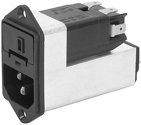 4303.5005, Power Inlet with Filter, 10A, 250VAC