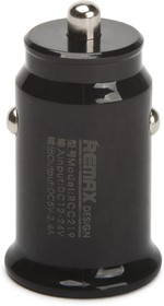 Фото 1/3 Автомобильная зарядка с 2 USB выходами REMAX Roki Series Car Charger RCC219 2,4А черная