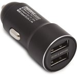 Автомобильная зарядка с 2 USB выходами REMAX Rechan Car Charger RCC220 2,4А черная