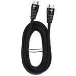 Кабель HDMI 19M/M ver. 2.0 черные коннекторы, 3m Blister CG526S-B-3M