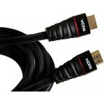 Кабель HDMI 19M/M ver. 2.0 черные коннекторы, 3m Blister CG526S-B-3M