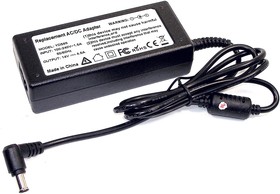 Фото 1/3 Блок питания (сетевой адаптер) для монитора и телевизора 14V 4.5A 63W 6.5x4.4 мм с иглой OEM черный, с сетевым кабелем