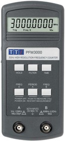 Фото 1/3 PFM3000 Frequency Counter, 3 Hz Min, 3GHz Max, 6 Digit Resolution