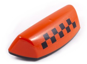 FTX-04, Знак Taxi 12 В на крышу на магните шашечки 6 светодиодов оранжевый DolleX