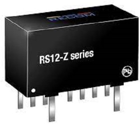RS12-4805SZ, Isolated DC/DC Converters - Through Hole 12W 18-75Vin 05Vout 2.4A SIP8