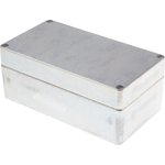 Silver Die Cast Aluminium Enclosure, IP66, Silver Lid, 220 x 120 x 91mm