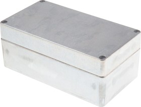 Фото 1/3 Silver Die Cast Aluminium Enclosure, IP66, Silver Lid, 220 x 120 x 91mm