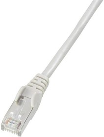 Фото 1/2 Patch cable, RJ45 plug, straight to RJ45 plug, straight, Cat 5e, F/UTP, PVC, 500 mm, gray