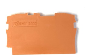 Фото 1/3 2002-1292, Торцевая пластина, 0,8 мм, оранжевая