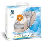 Галогенные лампы серия White 5000K 12V HB4/9006 55W+W5W White, комплект 2шт ...