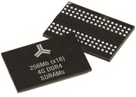 AS4C256M16D3C-12BCN, DRAM DDR3, 4G, 256M x 16, 1.5V, 96-ball FBGA, 800MHz, Commercial Temp - Tray