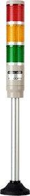 MT4B-3ALP-RYG 24VAC/DC Светосигнальная колонна с лампами накаливания d=45мм, 3 секции, красный, желтый, зеленый, стойка+основание
