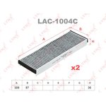 LAC-1004C, Фильтр салона угольный (2шт)