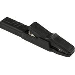 932146100, Crocodile Clip 4 mm Connection, Brass Contact, 25A, Black